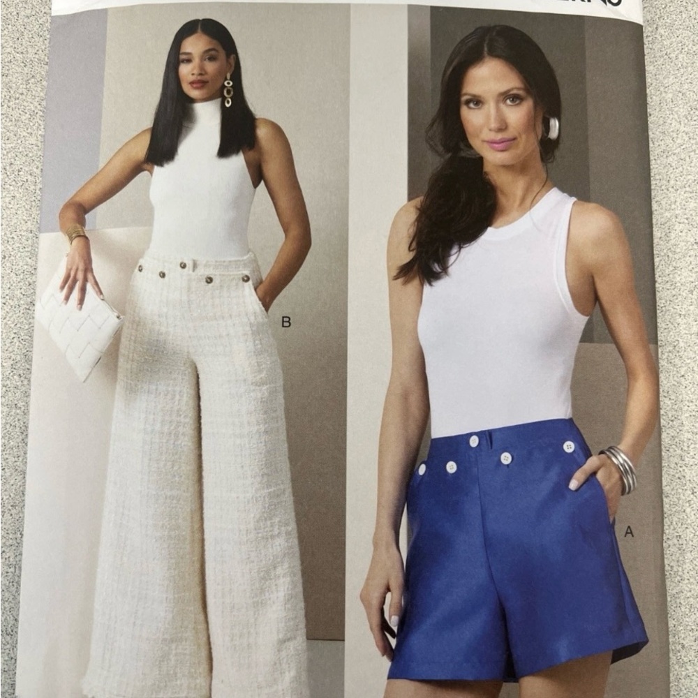 Vogue V2034 Size B5 Misses Shorts & Pants Sewing Patterns Brand New Uncut